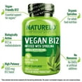 thumbnail image 4 of NATURELO Vegan B12 - Methyl B12 With Organic Spirulina - High Potency Vitamin B12 1000 mcg Methylcobalamin - Supports Healthy Mood, Energy, Heart & Eye Health - 90 Capsules, 4 of 5