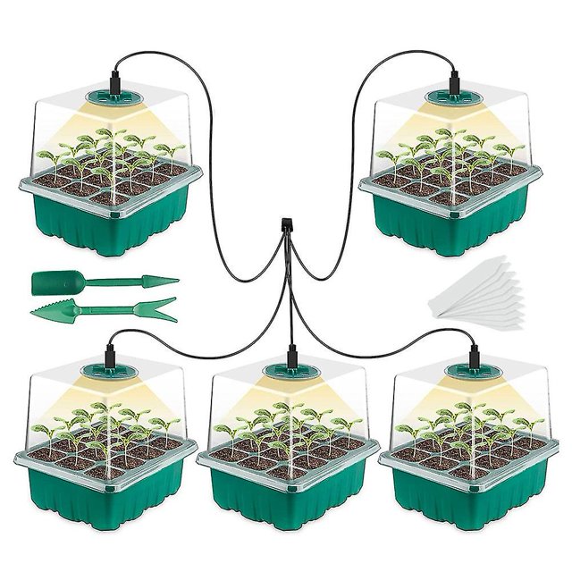 Kit de Germinación de Plantas JINMJMXG con Domo de Humedad