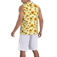 thumbnail image 2 of Sikiie European-style Pattern Sunflower Basketball Jersey Reversible Men's Mesh Athletic Sports Shirts Training Practice S-4XLLarge, 2 of 6
