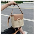 thumbnail image 5 of Casual Straw Women Shoulder Crossbody Bags 2023 New Handbag Purses Summer Beach Messenger Travel Bag-Brown, 5 of 8