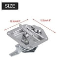 thumbnail image 3 of Tool Box Latch, Stainless Steel T-Handle Latches Tool Box Locks with Keys and Gasket Folding T-Handles Latch Heavy Duty Flush Mount Handle Latch for RV, Camper,Toolbox,Truck Trailer, 3 of 9