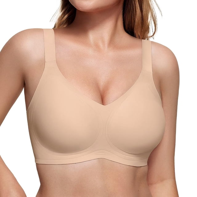 Bra Vertvie Seamless Wireless Push Up Cobertura Total Nude