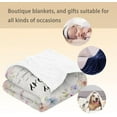 thumbnail image 5 of Happy Birthday Blanket, Soft Fuzzy Warm Lightweight Flannel Throw Blanket with Roses, Ideal for Couch, Bed, Decor, Travel & Outdoor Use, for Women Girls 60×50 in, 5 of 5