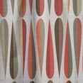 thumbnail image 4 of Designart 'Abstract Retro Drops IV' Mid-Century Modern Curtain Panel, 4 of 5