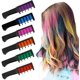 thumbnail image 1 of Hair Chalk for Girls Gift, 6 Colors Temporary Hair Chalks Comb, Washable Non-toxic Hair Dye Marker for Teenager Boys Kids Adults Hair Dye on Halloween DIY Birthday Christmas Party Festival, 1 of 5