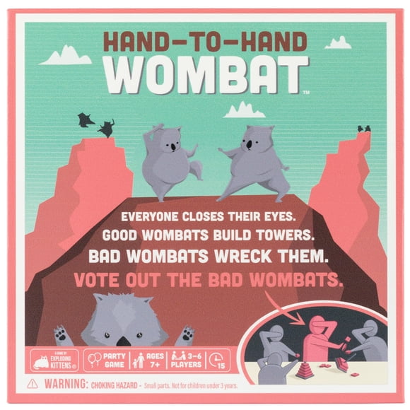 Juego de cartas Exploding Kittens Hand to Hand Wombat Family 7+ Y Exploding Kittens LLC NA