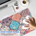 thumbnail image 4 of Long Mouse Pads for Desk,Multicolor Ethnic Geometric Pattern Desk Mats on Top Of Desks, Desk Mouse Pad Extra Large with 3mm Non-Slip Base and Stitched Edge for Gaming,Office,Work,Home 35.4"x15.7", 4 of 6