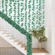 thumbnail image 1 of 86.6inches 12 Pcs In A Pack Simulation Radish Leaf Decoration Christmas Home Decoration Green Wall Hanging Decoration Mantel Tabletop Porch Decor, 1 of 6