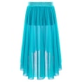 thumbnail image 3 of Aislor Girls Ballet Modern Jazz Dance Maxi Skirt Irregular Practice Lyrical Ballerina Sky Blue 12, 3 of 7