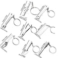 thumbnail image 4 of Zinc Alloy Mini Multi-Tool Keychain Set with Adjustable Wrench Pliers Screwdriver and Ruler, 4 of 7