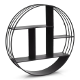thumbnail image 1 of Bouclair Black Round Metal Wall Shelf, 1 of 4