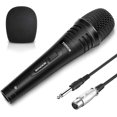thumbnail image 1 of Dynamic Karaoke Microphone for Singing with 16.4ft XLR Cable, Metal Handheld Mic Compatible with Karaoke Machine/Speaker/Amp/Mixer for Karaoke Singing, Speech, Wedding and Outdoor Activity, 1 of 7