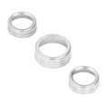 thumbnail image 3 of AC Switch Cover Trim, Audio CD Button Decoration Colorfast Anti UV Coating Fashion Decor  For Car Silver, 3 of 8