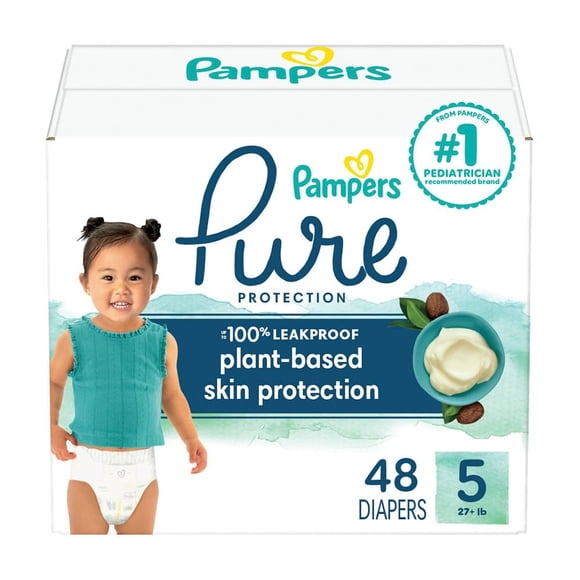 Pañales Pampers Pure Protection, tamaño 5, 48 unidades