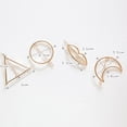 thumbnail image 2 of pinzas para el pelo para mujeres, pasadores para el pelo, horquillas para el pelo, luna, triángulo, círculo, mariposa, pinzas para el pelo para niñas, peinado grueso, 2 of 7