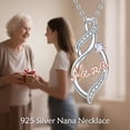 thumbnail image 5 of Nana Necklace 925 Sterling Silver Nana Infinity Heart Pendant Necklace Mothers Day Jewelry Gifts for Women Mom, 5 of 6