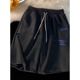 thumbnail image 3 of Pantalones cortos con estampado gráfico de letras divertidas para hombre 2023, pantalones cortos de estilo hip hop para uso diario, pantalones cortos casuales de verano Y2K para gimnasio y baloncesto, 3 of 5