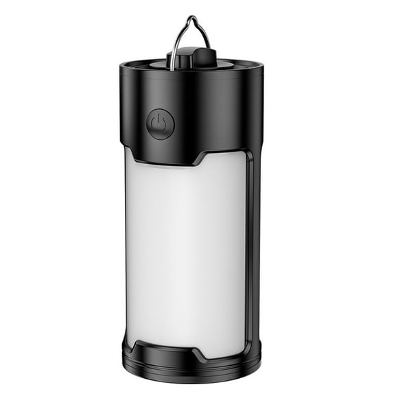 Inteprter Lámpara impermeable de 2 engranajes, luz portátil ajustable para exteriores, linterna de iluminación de seguridad con pilas con colgador Iluminación y accesorios 3 pilas AAA Inteprter HA064155-01