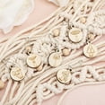 thumbnail image 5 of 1box 18Pcs Knitting Stitch Marker Mushroom Pattern Removable Wood Locking Stitch Markers with Safety Pin for DIY Weaving Crochet Handmade Craft Jewelry Making Charms 2inch Old Lace, 5 of 7