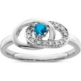 thumbnail image 2 of 14K White Gold Family Jewelry Diamond Semi-Set Ring (Size 7) Made In China xmrw45/1, 2 of 5