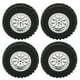thumbnail image 1 of BRI 4PCS RC Car Tires Tire Wheel for MN D90 D91 D99 D99S D86 RC Car Spare Upgrades AccessoriesR789S Silver, 1 of 10