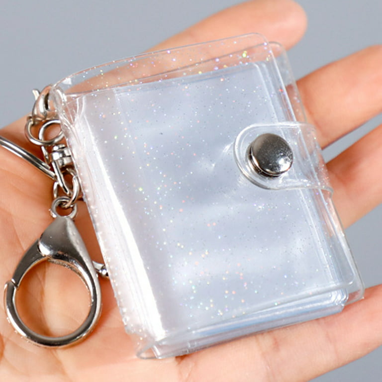 HGYCPP Mini Small Photo Album Keyring 16 Pockets 2 Inch ID Instant