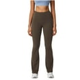 thumbnail image 2 of Roncen Women's Crossover Flare Leggings High Waisted Tummy Control Wide Leg Yoga Pants, 2 of 5