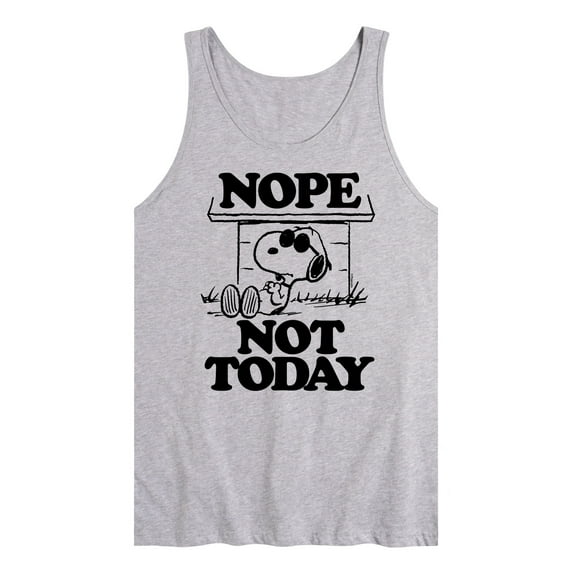 Peanuts - Joe Cool Nope Not Today - Men's Jersey Tank Top