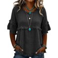 thumbnail image 6 of Womens Short Sleeve Tops Summer 2026 Trendy Boat Day Outfits Dressy Casual Blouses for Work Vacation Mode, 6 of 6