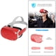 thumbnail image 4 of Protectores de casco Cubiertas frontales de ojos Cubiertas 2 Carcasa de protección lateral izquierda y derecha rojo, 4 of 10