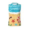 thumbnail image 6 of Lsque Hello Summer1 Print Men's Cotton Blend Sleeveless Muscle Shirts (S-3XL)- Moisture Wicking, Odor Protection, UPF 30+,X-Large, 6 of 8