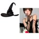 thumbnail image 4 of Decoraciones de Halloween, adornos de Halloween, regalos de Halloween, accesorios para disfraz de bruja de Halloween, sombrero de bruja plisado para mujer, tocado de mago para fiestas, sombrero puntia, 4 of 6