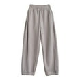 thumbnail image 4 of Lmnyox Wide Leg Pants for Women Flowy High Waist Lounge Pants with Pocket Fashion Casual Palazzo Pants, 4 of 4