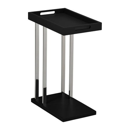 side sofa chrome table end rectangular pacifica snack metal magazine wood modern dialog displays option button additional opens zoom