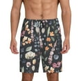 thumbnail image 1 of Fotbe Wildflower Watercolor 1 Pantalones Cortos de Pijama para Hombre, Ropa de Dormir, Pantalones de Pijama Cortos para Hombre-XX-Large, 1 of 6