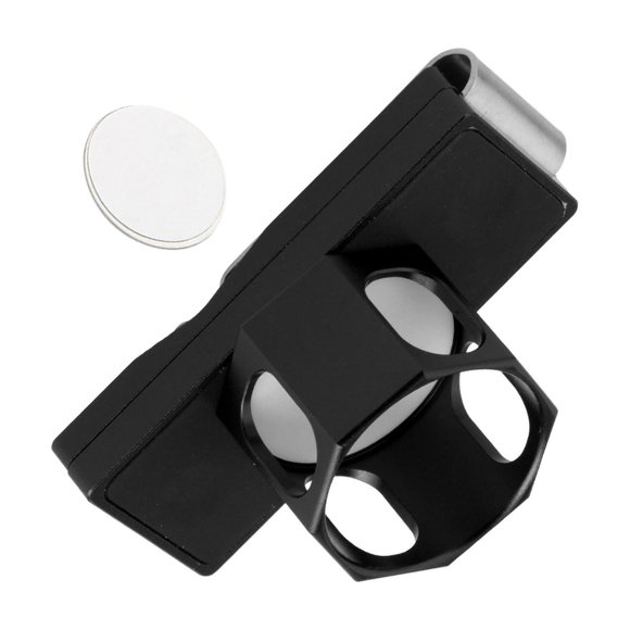 QualitChoice Porte-craie pour Queue de Piscine Cadeaux Étui à Craie Octogonal pour Jeux Snooker Billard Noir Noir 6.2x3x3.35cm