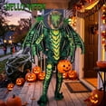 thumbnail image 4 of Magotan Halloween Kids Dragon Costume,Kids Halloween Dress Up,Halloween Funny Costume Cosplay Dragon Jumpsuit,Green,S, 4 of 7
