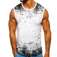 thumbnail image 2 of Outfmvch tank top for men Spring Summer Casual Beach Printed Sleeveless Tank womens tops White, 2 of 7