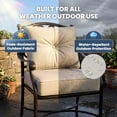 thumbnail image 5 of SLSY Set of 2 Outdoor Chair Cushion,6" Thick Patio Seat Cushion,28D High Density Sponge Cushions,Waterproof & Fade Resistant Patio Furniture Cushions for Wicker Chair,Bench Swing, 5 of 10