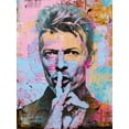 thumbnail image 4 of Stephen Chambers 25x32 Black Modern Wood Framed Wall Art Titled - David Bowie Circles, 4 of 6
