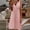 Pink, variant on Summer Dresses For Women,Fashion Solid Sundresses loose Casual Round Neck Sleeveless Beach Long Dress Pink M