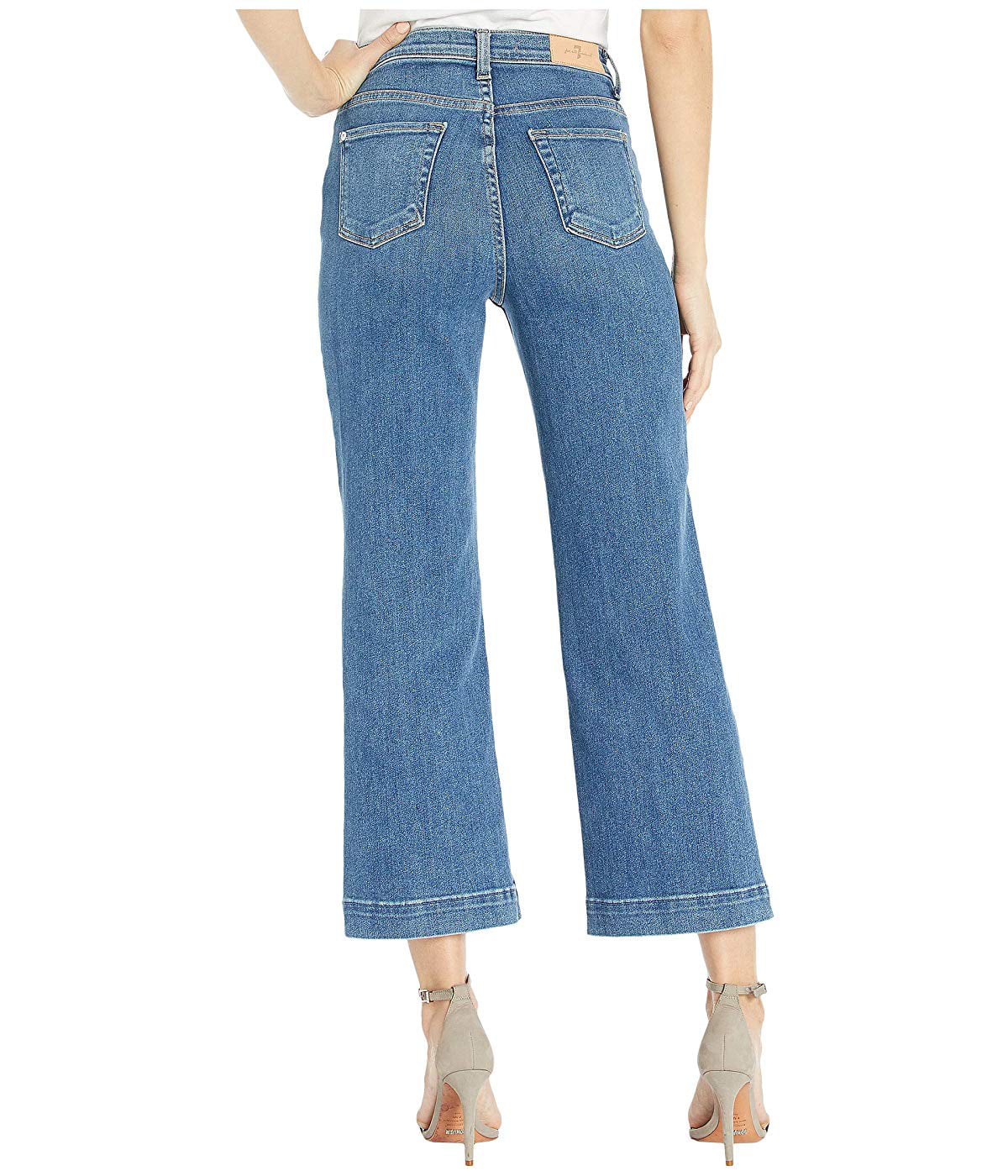 7 For All Mankind Cropped Alexa in Luxe Vintage Stellar Luxe Vintage ...