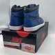 thumbnail image 5 of Size 10.5 - Jo r-dan 1 Retro OG High Dark Marina Blue Black Leather (555088-404), 5 of 6
