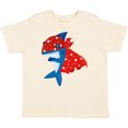 thumbnail image 3 of Inktastic Superhero Shark, Cute Shark, Blue Shark, Cape Boys or Girls Toddler T-Shirt, 3 of 5