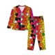 thumbnail image 1 of Balery Colorful Tie Dye Stained Glass 1 Conjunto de Pijama con Estampado para Mujer, Conjunto de Dos Piezas con Manga Larga, Ropa de Dormir Suave con Bolsillos, Pijamas Cómodos-Large, 1 of 7