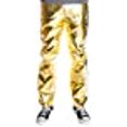 thumbnail image 3 of Ragstock Men's Metallic Shiny Jeans, Gold-34, 3 of 6