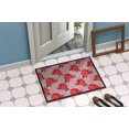 thumbnail image 2 of Carolines Treasures BB7513MAT Aquarelle Roses Rouges et Polkadots Tapis Intérieur Ou Extérieur, 18 x 27 Po., 2 of 4