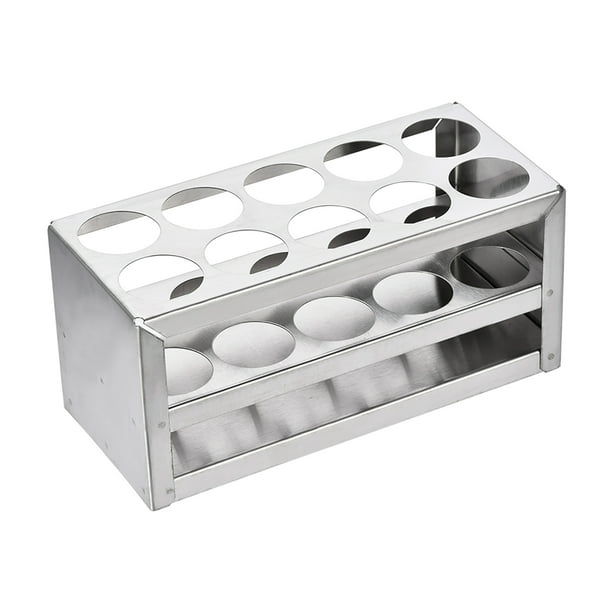 Stainless Steel Test Tube Holder Rack 10 Hole 3 Layer for 2630mm Tube
