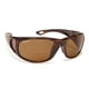 Coyote Eyewear 680562096354 BP-17 Plus 2.00 Polarized Bi-focal Reading Sunglasses&#44; Tortoise & Brown – image 2 sur 2
