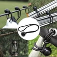 thumbnail image 5 of Bungee Cords with Hooks Superior Rubber Drawstring Organizer Bag Canopy Ties & Ball Bungees for Securing Locks onto Anchor Points of Luggage Rack/Cargo/Hand Carts (Option H), 5 of 5